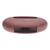 Mahogany wood phone speaker, 'Dapper Sounds' - Hand-Carved Minimalist Oval Mahogany Wood Phone Speaker