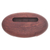 Mahogany wood phone speaker, 'Dapper Sounds' - Hand-Carved Minimalist Oval Mahogany Wood Phone Speaker