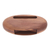 Walnut wood phone speaker, 'Regal Sounds' - Hand-Carved Minimalist Oval Walnut Wood Phone Speaker