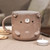 Ceramic mug, 'Bear Morning' - Whimsical Animal-Themed Handcrafted Ceramic Bear Mug