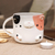 Ceramic mug, 'Calico Morning' - Whimsical Animal-Themed Handcrafted Calico Cat Mug