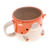 Ceramic mug, 'Cat Morning' - Whimsical Animal-Themed Handcrafted Cat Mug