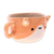 Ceramic espresso cup, 'Cat Demitasse' - Handcrafted Animal-Themed Ceramic Orange Cat Espresso Cup