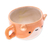 Ceramic espresso cup, 'Cat Demitasse' - Handcrafted Animal-Themed Ceramic Orange Cat Espresso Cup