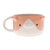 Ceramic cup, 'Cat's Elixir' - Whimsical 6 oz Ceramic Orange Cat Cup with a Glossy Finish