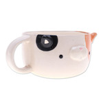 Ceramic cup, 'Calico Elixir' - Whimsical 6 oz Ceramic Calico Cat Cup with a Glossy Finish