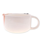 Ceramic cup, 'Calico Elixir' - Whimsical 6 oz Ceramic Calico Cat Cup with a Glossy Finish