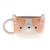 Ceramic cup, 'Corgi Elixir' - Whimsical 6 oz Ceramic Corgi Dog Cup with a Glossy Finish