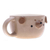 Ceramic cup, 'Pug Elixir' - Thai Ceramic 6 oz Pug Dog Cup with a Glossy Finish