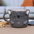 Ceramic mug, 'Koala Morning' - Whimsical Handcrafted Glossy-Finished Ceramic Koala Mug