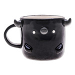 Ceramic mug, 'Buffalo Morning' - Whimsical Handcrafted Glossy-Finished Ceramic Buffalo Mug