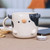 Ceramic mug, 'Cow Morning' - Hand Made 9 oz Glazed Ceramic Cow Mug from Thailand