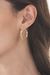 Gold-plated hoop earrings, 'Dancing Gold' - Artisan-Made High-Polished 18k Gold-Plated Hoop Earrings