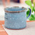 Ceramic cup, 'Windy Nature' - Thai-Made Nature-Themed Crackled Green Celadon Ceramic Cup