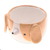 Ceramic mini flower pot, 'Beagle Spring' (small) - Glazed Beagle Dog Ceramic Mini Flower Pot and Saucer (Small)