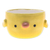 Ceramic mini flower pot, 'Chick Spring' (small) - Painted Ceramic Chick Mini Flower Pot and Saucer (Small)