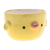 Ceramic mini flower pot, 'Chick Spring' (small) - Painted Ceramic Chick Mini Flower Pot and Saucer (Small)