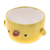 Ceramic mini flower pot, 'Chick Spring' (small) - Painted Ceramic Chick Mini Flower Pot and Saucer (Small)