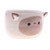 Ceramic mini flower pot, 'Sheep Spring' (small) - Handcrafted Ceramic Sheep Mini Flower Pot and Saucer (Small)