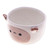 Ceramic mini flower pot, 'Sheep Spring' (small) - Handcrafted Ceramic Sheep Mini Flower Pot and Saucer (Small)