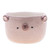 Ceramic flower pot, 'Bear Blossoming' - Thai Bear-Themed Glazed Ceramic Flower Pot and Saucer Set