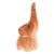 Wood figurine, 'Tiny Sweetness' - Raintree Wood Baby Elephant Figurine Hand-Carved in Thailand