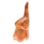 Wood figurine, 'Tiny Sweetness' - Raintree Wood Baby Elephant Figurine Hand-Carved in Thailand