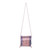 Cotton sling bag, 'Hill Tribe Sweetness' - Pink Blue Red Handwoven Stitched Cotton Hill Tribe Sling Bag