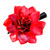 Pasador de pelo de flores naturales - Pinza para el pelo de flor de Gardenia roja natural hecha a mano en Tailandia