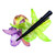Natural flower hair clip, 'Fairy Cattleya' - Purple and Green Natural Cattleya Flower Resin Hair Clip