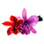 Natural flower hair clip, 'Oneiric Cattleya' - Resin-Coated Red and Purple Natural Cattleya Bloom Hair Clip