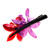 Natural flower hair clip, 'Oneiric Cattleya' - Resin-Coated Red and Purple Natural Cattleya Bloom Hair Clip