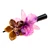 Natural flower hair clip, 'Fairy Belle' - Spring-Inspired Yellow and Purple Orchid Flower Hair Clip