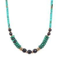 Multi-gemstone beaded choker necklace, 'Desired Heaven' - Green Multi-Gemstone Choker Beaded Necklace from Thailand