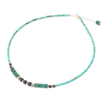 Multi-gemstone beaded choker necklace, 'Sublime Paradise' - Green Multi-Gemstone Choker Beaded Necklace from Thailand