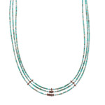 Multi-gemstone beaded strand necklace, 'Bohemian Enchantment' - Bohemian Multi-Gemstone Beaded Three Strand Necklace