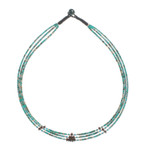 Multi-gemstone beaded strand necklace, 'Bohemian Enchantment' - Bohemian Multi-Gemstone Beaded Three Strand Necklace