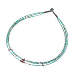 Multi-gemstone beaded strand necklace, 'Bohemian Enchantment' - Bohemian Multi-Gemstone Beaded Three Strand Necklace