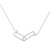 Sterling silver pendant necklace, 'Linked Look' - Paper Clip-Themed Modern Sterling Silver Pendant Necklace thumbail