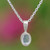 Rainbow moonstone pendant necklace, 'Pure Inspiration' - Natural Rainbow Moonstone Sterling Silver Pendant Necklace