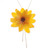 Gold-accented natural flower lariat necklace, 'Harmonious Yellow' - Fair Trade 22k Gold-Accented Yellow Lotus Lariat Necklace