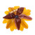 Natural flower brooch pin, 'Harmonious Yellow' - Nature-Themed Yellow Lotus Brooch Pin Crafted in Thailand