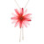 Gold-accented natural flower lariat necklace, 'Chic Red Water Lily' - Adjustable 22k Gold-Accented Red Water Lily Lariat Necklace