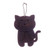 Leather keychains, 'Kind Kitties' (pair) - Pair of Leather Cat Keychains in Chocolate and Brown Hues