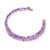 Amethyst beaded cuff bracelet, 'Life of Wisdom' - Purple Amethyst Beaded Cuff Bracelet Handmade in Thailand (image 2c) thumbail
