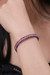 Amethyst beaded cuff bracelet, 'Life of Wisdom' - Purple Amethyst Beaded Cuff Bracelet Handmade in Thailand (image 2j) thumbail