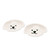 Ceramic catchalls, 'Poodle Charm' (pair) - 2 Poodle Puppy-Themed Hand-Painted Glazed Ceramic Catchalls