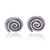 Sterling silver stud earrings, 'Stylish Spirals' - Spiral-Themed Oxidized Polished Silver Stud Earrings