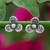 Sterling silver stud earrings, 'Trendy Trillium' - Trillium Flower-Shaped Sterling Silver Stud Earrings