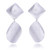 Sterling silver dangle earrings, 'Contemporary Chic' - Brushed-Satin Finished Textured Silver Dangle Earrings thumbail